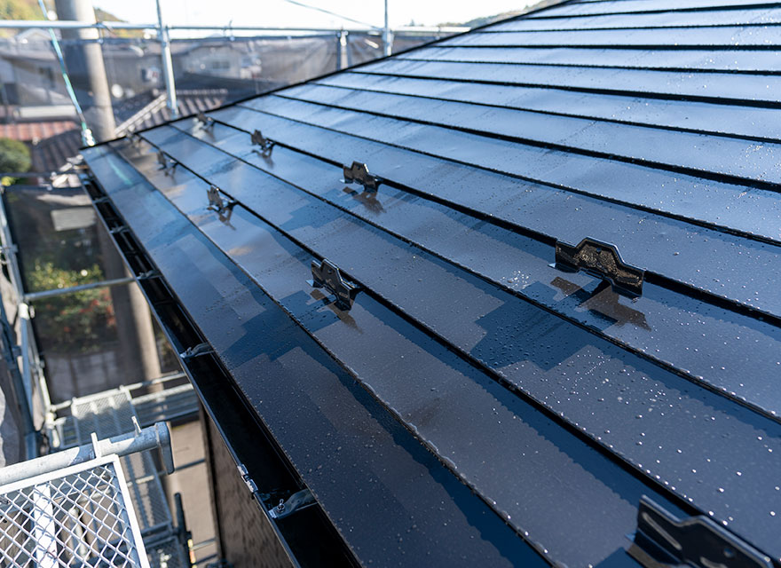 板金・雪止め設置
