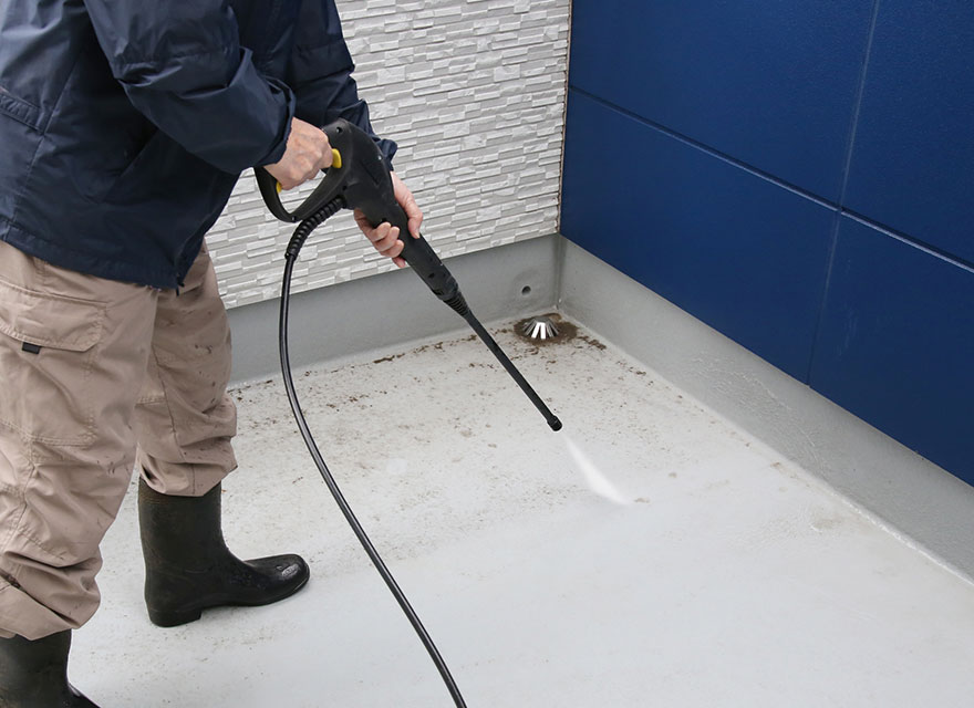 高圧水洗浄